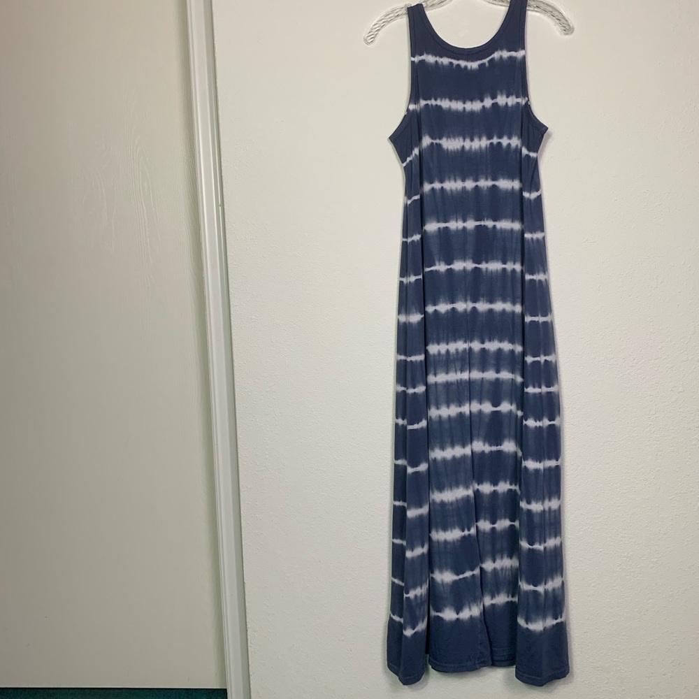 American Living tie dyed, cotton, tank maxi dress. - Picture 2 of 3